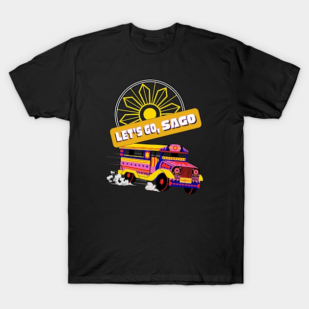 Lets go Jeepney T-Shirt by Moonwing